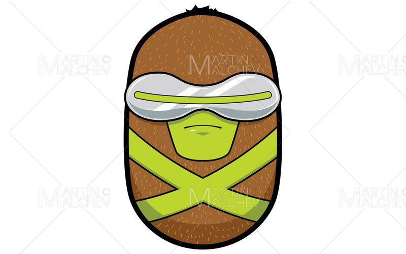 Kiwi superhjälte maskot vektorillustration - Features Image 1