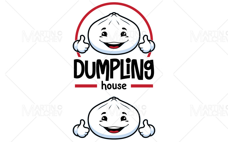 Dumpling House maskot vektorillustration - Features Image 1