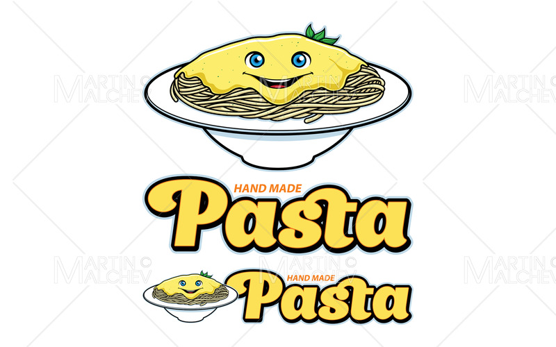 Ilustración de vector de mascota de comida de pasta - Características Imagen 1