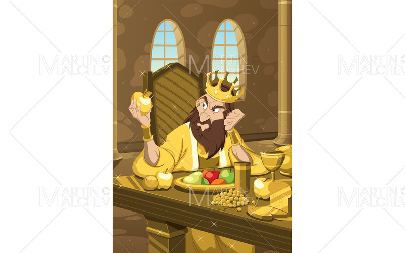 Kung Midas vektorillustration - Features Image 1