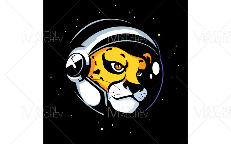 Cheetah Astronaut Mascot - Features Image 1