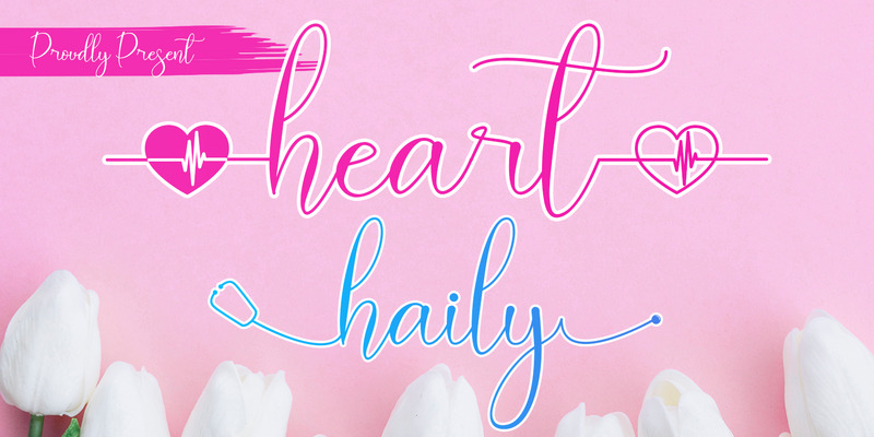Heart Haily Font - Features Image 1