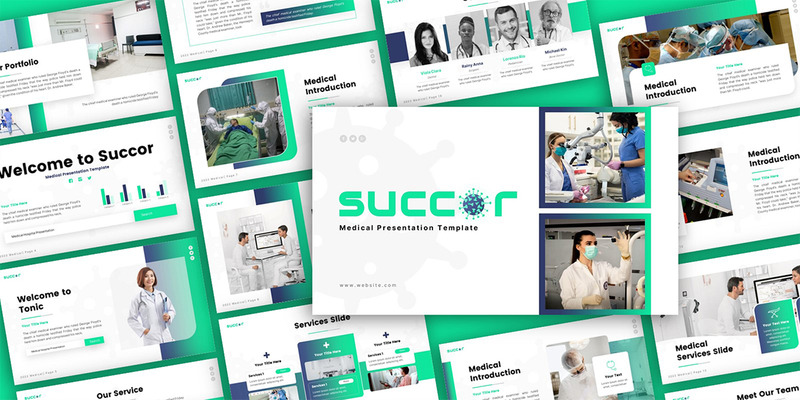 Succor医疗多用途的PowerPoint演示模板 - Features Image 2