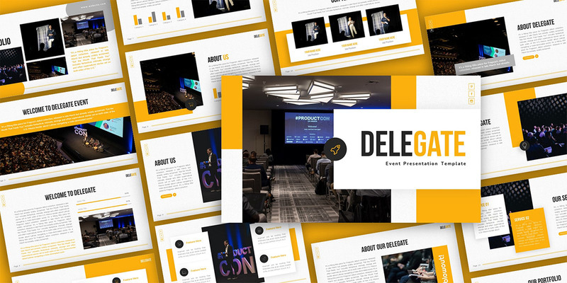 Delegate Event Multipurpose Presentation PowerPoint Template - Features Image 1