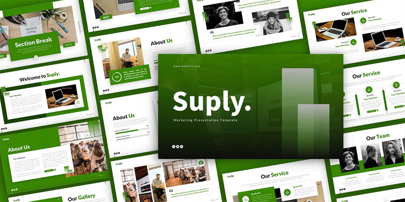 Modello di presentazione di PowerPoint multiuso di Suply Marketing - Caratteristiche Immagine 1