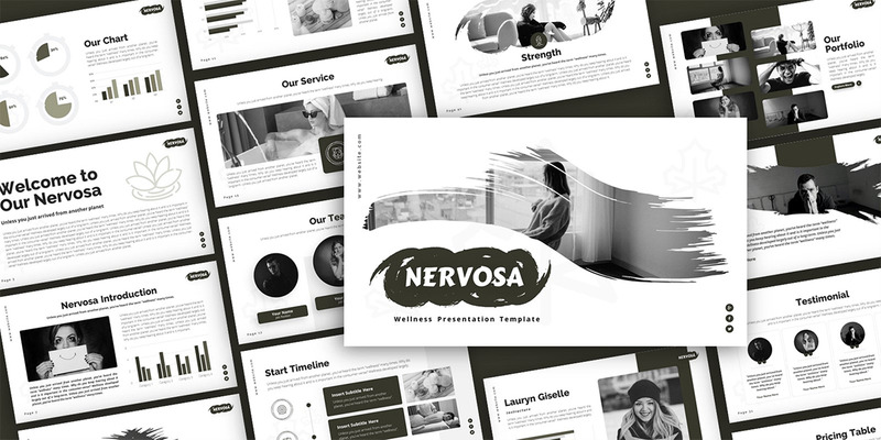 Nervosa Wellness Багатоцільовий шаблон презентації PowerPoint - Features Image 1