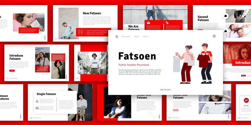 Fatsoen Fashion Presentation PowerPoint Template - Features Image 2