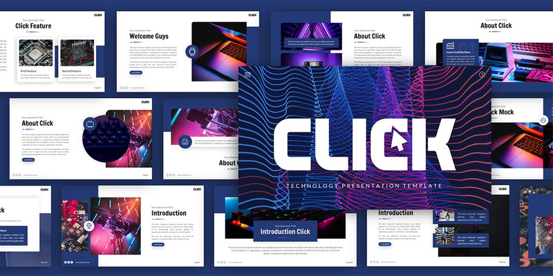 Click Technology Multipurpose PowerPoint Presentation Template - Features Image 2
