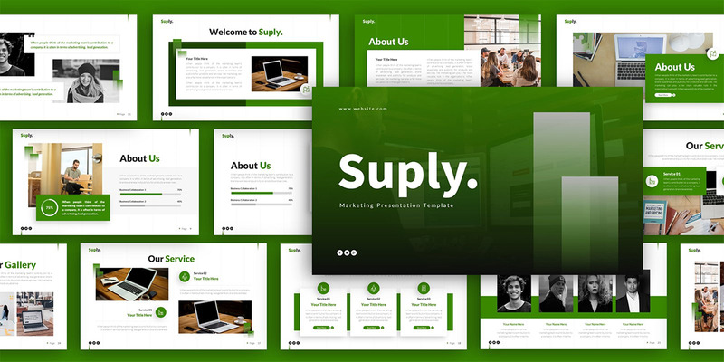 Modello di presentazione di PowerPoint multiuso di Suply Marketing - Caratteristiche Immagine 2