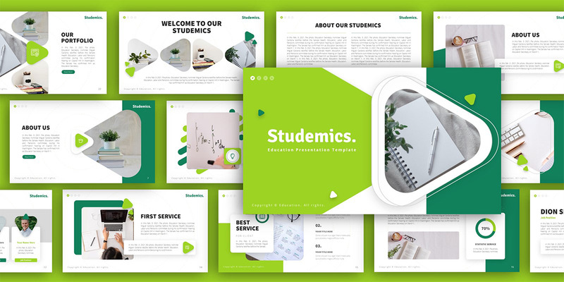 Modèle de présentation PowerPoint polyvalent pour l'éducation Studemics - Caractéristiques de l’image 2