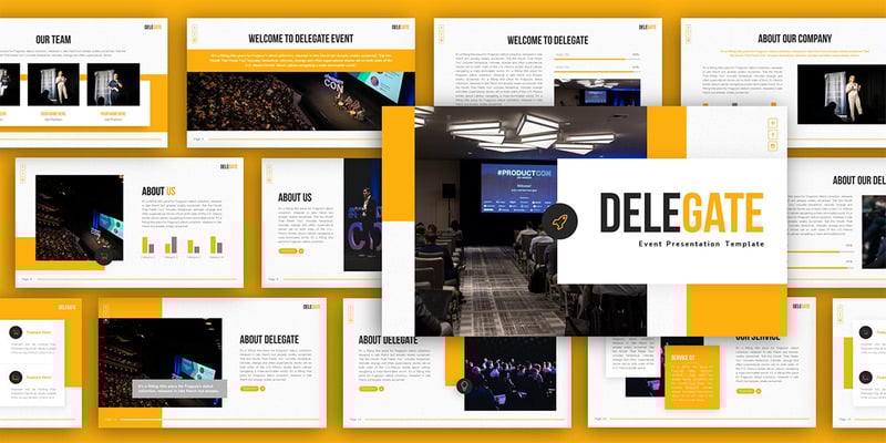 Delegate Event Multipurpose Presentation PowerPoint Template - Features Image 2