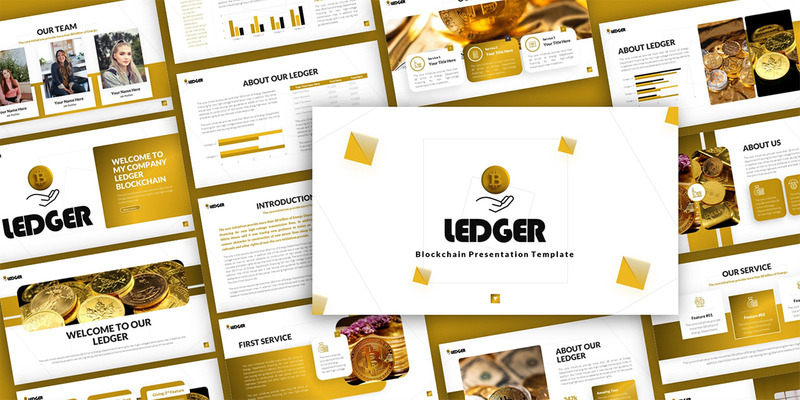 Ledger Blockchain Multipurpose PowerPoint Presentation Template - Features Image 1