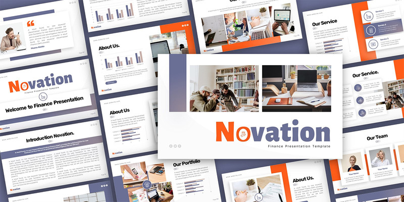 Modello di presentazione PowerPoint multiuso Novation Finance - Caratteristiche Immagine 1