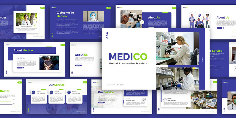 Medico Medical багатоцільовий шаблон презентації PowerPoint - Features Image 2