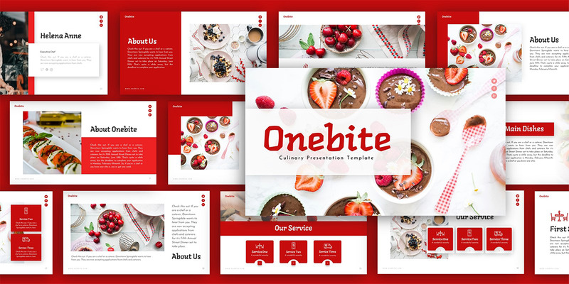 Onebite Culinary Presentation PowerPoint Template - Features Image 2