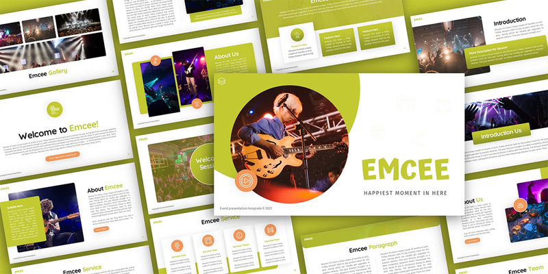 Emcee Event Multipurpose PowerPoint Presentation Template - Features Image 1