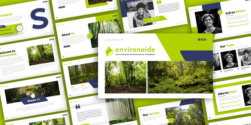 Environaide - Environment Multipurpose PowerPoint Presentation Template - Features Image 1