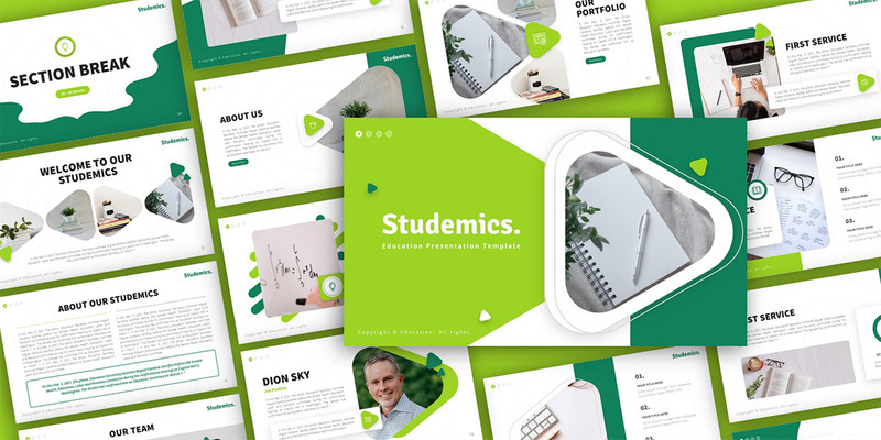 Modèle de présentation PowerPoint polyvalent pour l'éducation Studemics - Caractéristiques de l’image 1