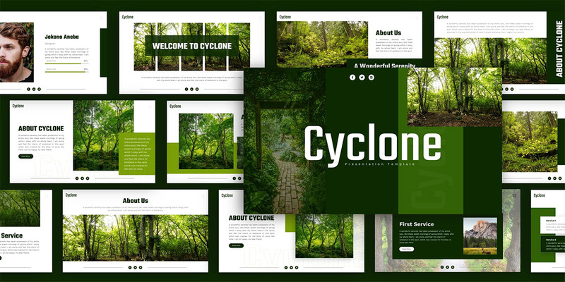 Modello di presentazione dell'ambiente del ciclone - Caratteristiche Immagine 2