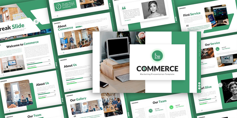 Commerce Marketing Multipurpose PowerPoint Presentation Template - Features Image 1