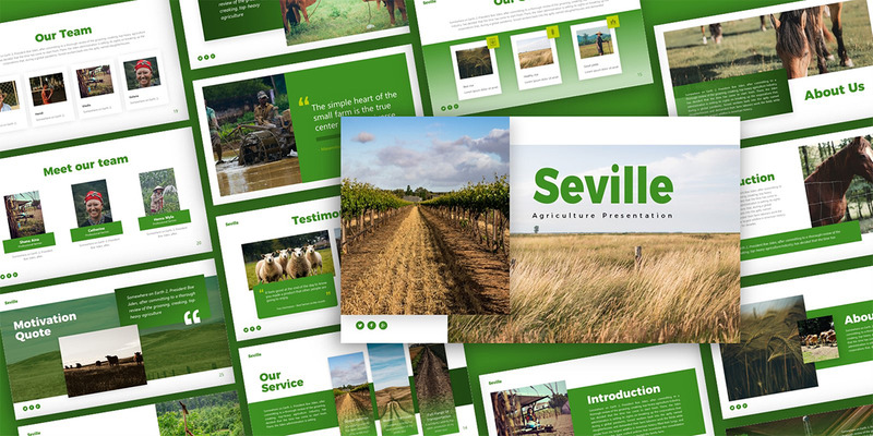 Seville Agriculture Presentation PowerPoint Template - Features Image 1