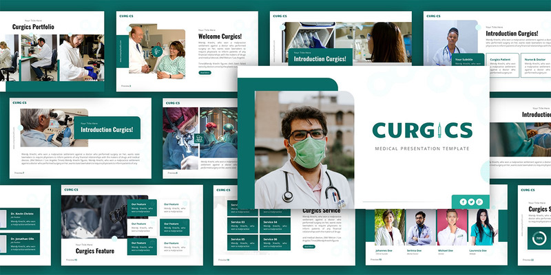 Curgics Medical багатоцільовий шаблон презентації PowerPoint - Features Image 2