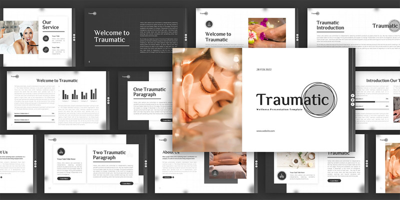 Traumatic Wellness Багатоцільовий шаблон презентації PowerPoint - Features Image 2