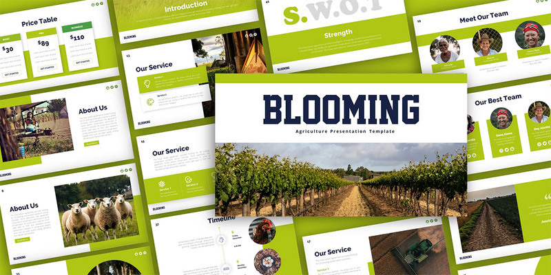 Blooming Agriculture Presentation Template - Features Image 1