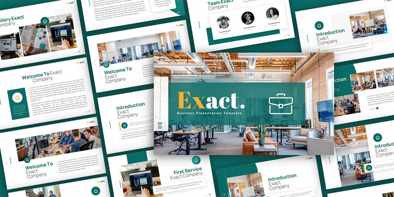 确切的业务多用途的PowerPoint演示模板 - Features Image 1