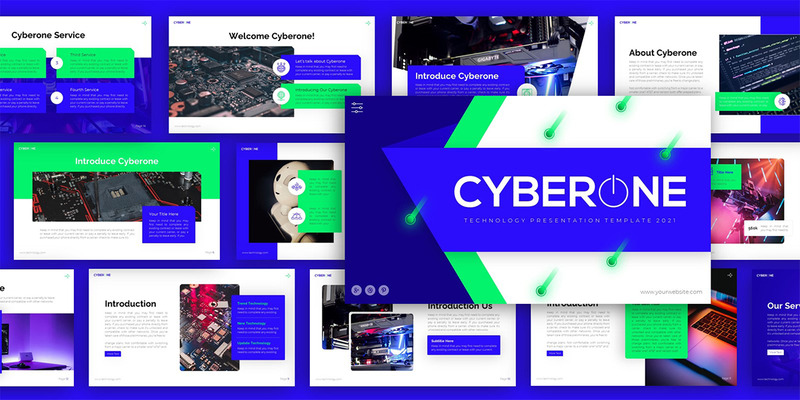 Modello di presentazione PowerPoint multiuso Cyberone Technology - Caratteristiche Immagine 2