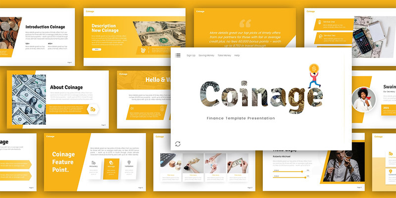 Coinage Finance Presentation PowerPoint Template - Features Image 2