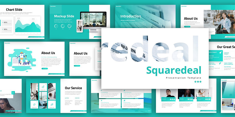 Squaredeal Business Presentation PowerPoint Template - Features Image 2