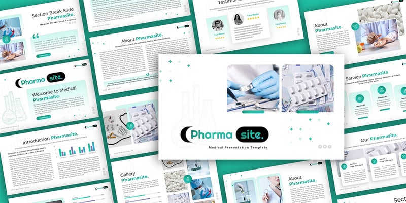 Modello di presentazione PowerPoint multiuso per farmacia medica - Caratteristiche Immagine 1