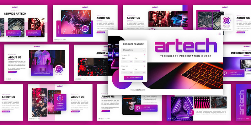 Artech Technology Multipurpose PowerPoint Presentation Template - Features Image 2