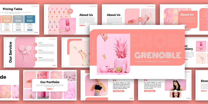 Grenoble Creative Presentation Template - Features Image 2