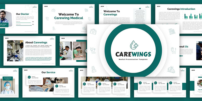 Modello di presentazione PowerPoint multiuso Carewings medico - Caratteristiche Immagine 2