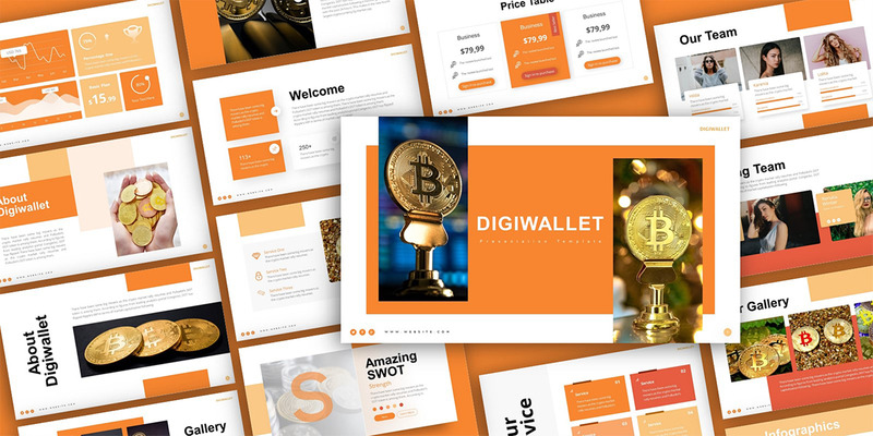 Modello PowerPoint di presentazione di criptovaluta Digiwallet - Caratteristiche Immagine 1