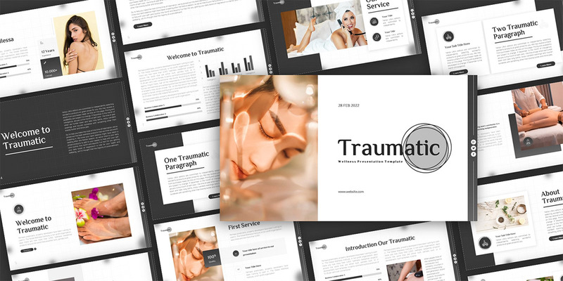 Traumatic Wellness Багатоцільовий шаблон презентації PowerPoint - Features Image 1