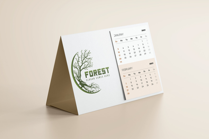 Modèle de logo de forêt - Caractéristiques de l’image 1