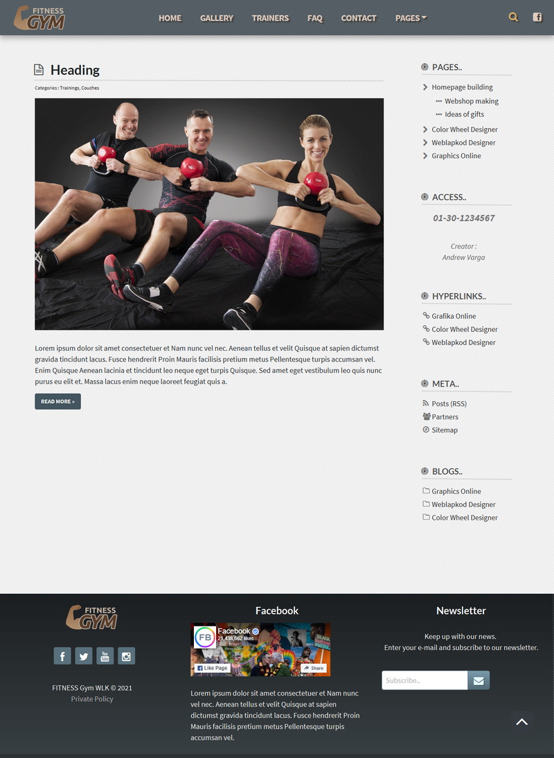 Fitness Gym WLK - Website And Landing Page Template - Features Image 2