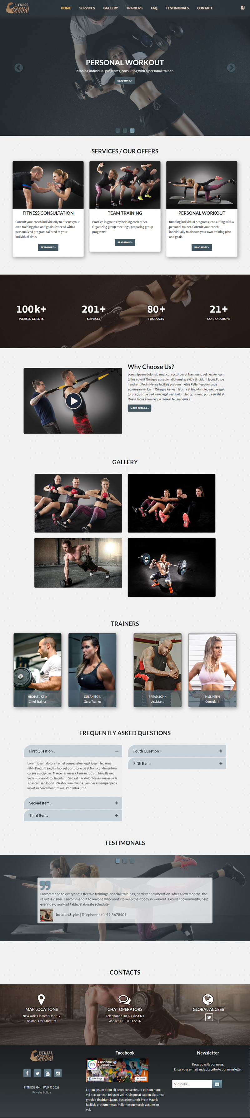Fitness Gym WLK - Website And Landing Page Template - Features Image 1