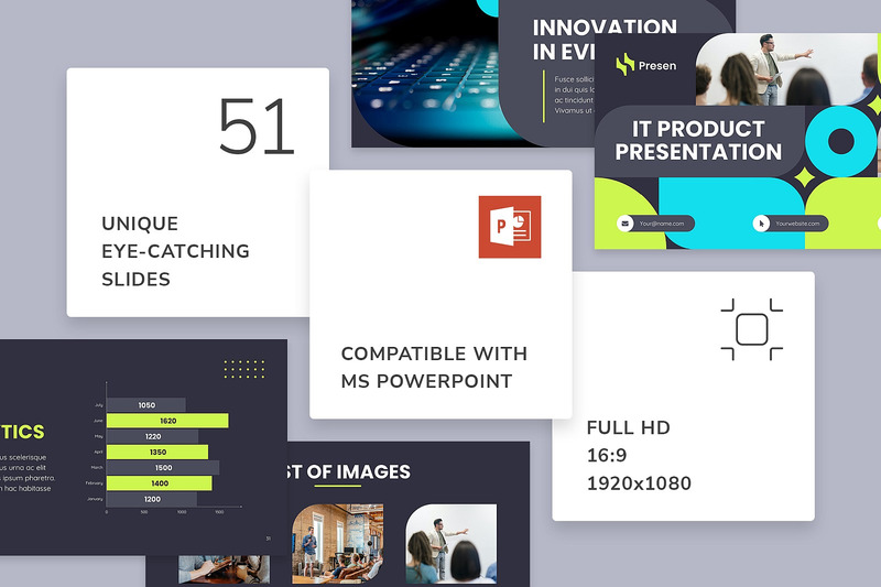 Szablon prezentacji PowerPoint produktu IT - Obraz funkcji 1