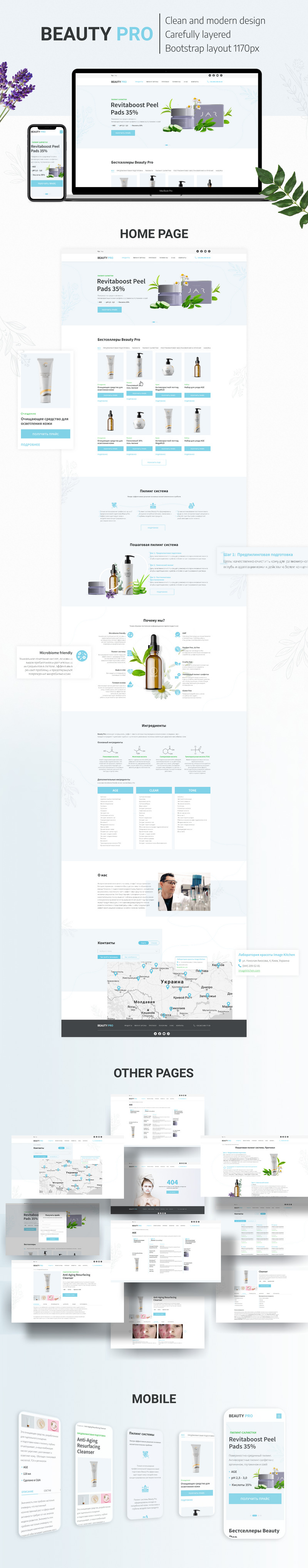 Beauty Pro Template UI Kit For For Figma And Photoshop - Features Image 1
