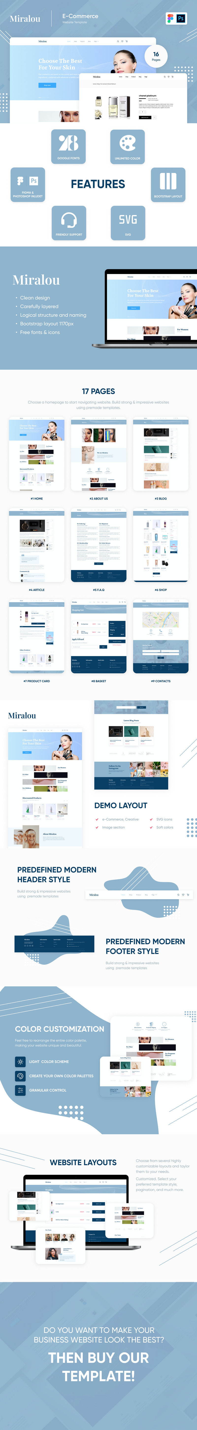 Miralou Three - Kosmetisk butik e-handelstema - Features Image 1