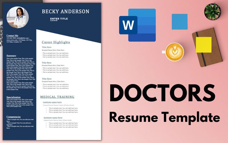 Currículo Profissional / Modelo de CV para MÉDICOS. - Features Image 1