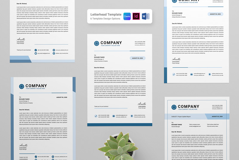 Papier à en-tête | Canva, MS Word, InDesign - Caractéristiques de l’image 1