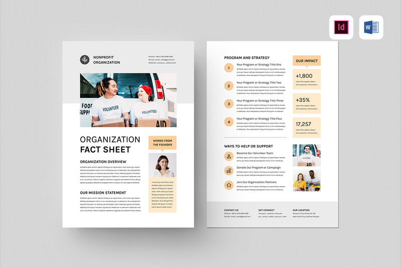 Nonprofit Organization Fact Sheet - Features Image 1