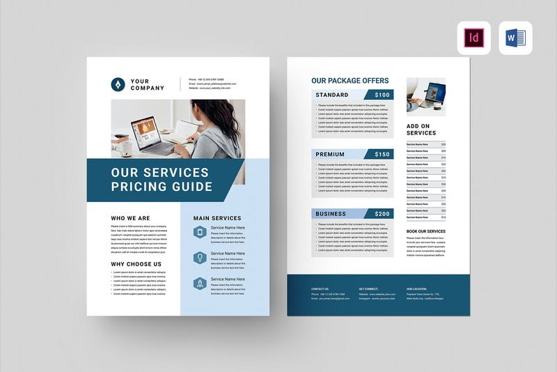 Services Pricing Sheet Template - Features Image 1