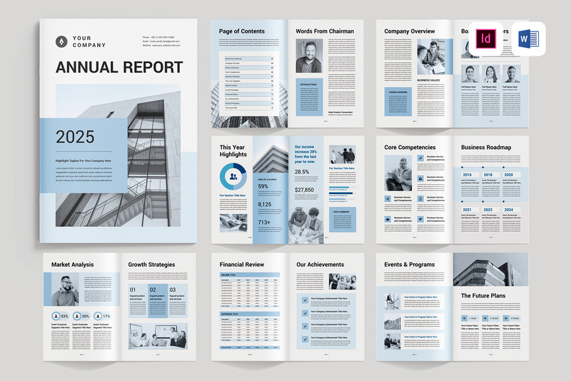 Annual Report | Microsoft Word & Adobe Indesign - Features Image 1