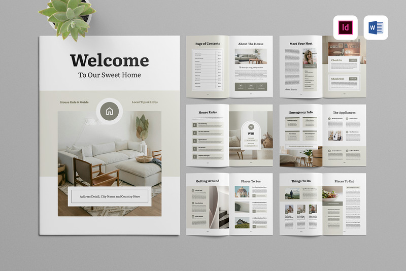 Airbnb Welcome Guide Book Brochure - Features Image 1